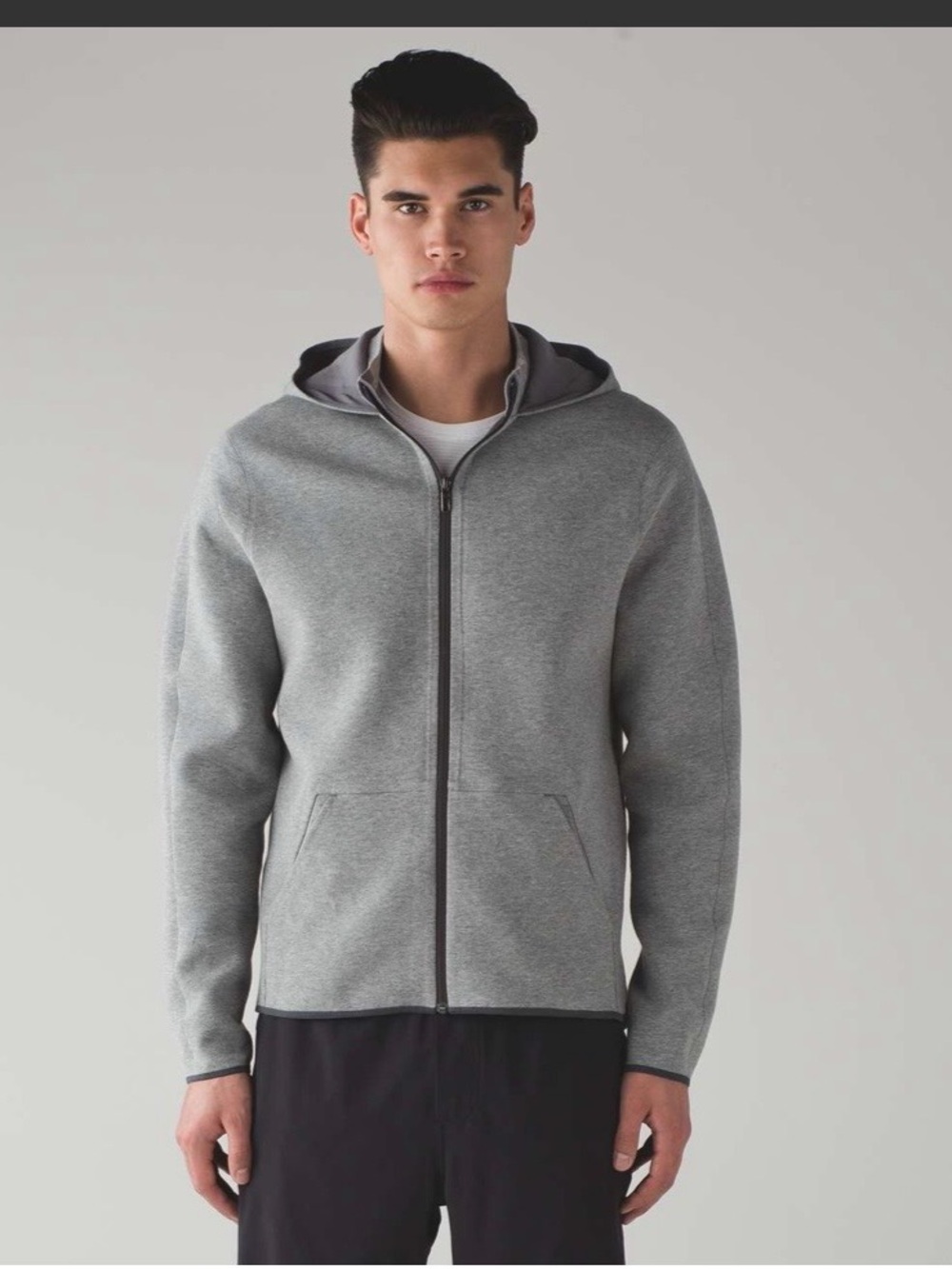 lululemon athletica Men's Gray Full-Zip Hoodie